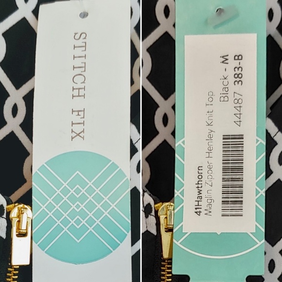 41 Hawthorn | Maglin Zipper Henley Knit Top | M - Picture 4 of 7